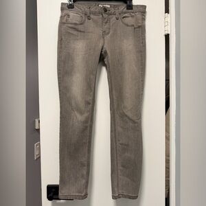 Free People Gray Straight Leg Jeans